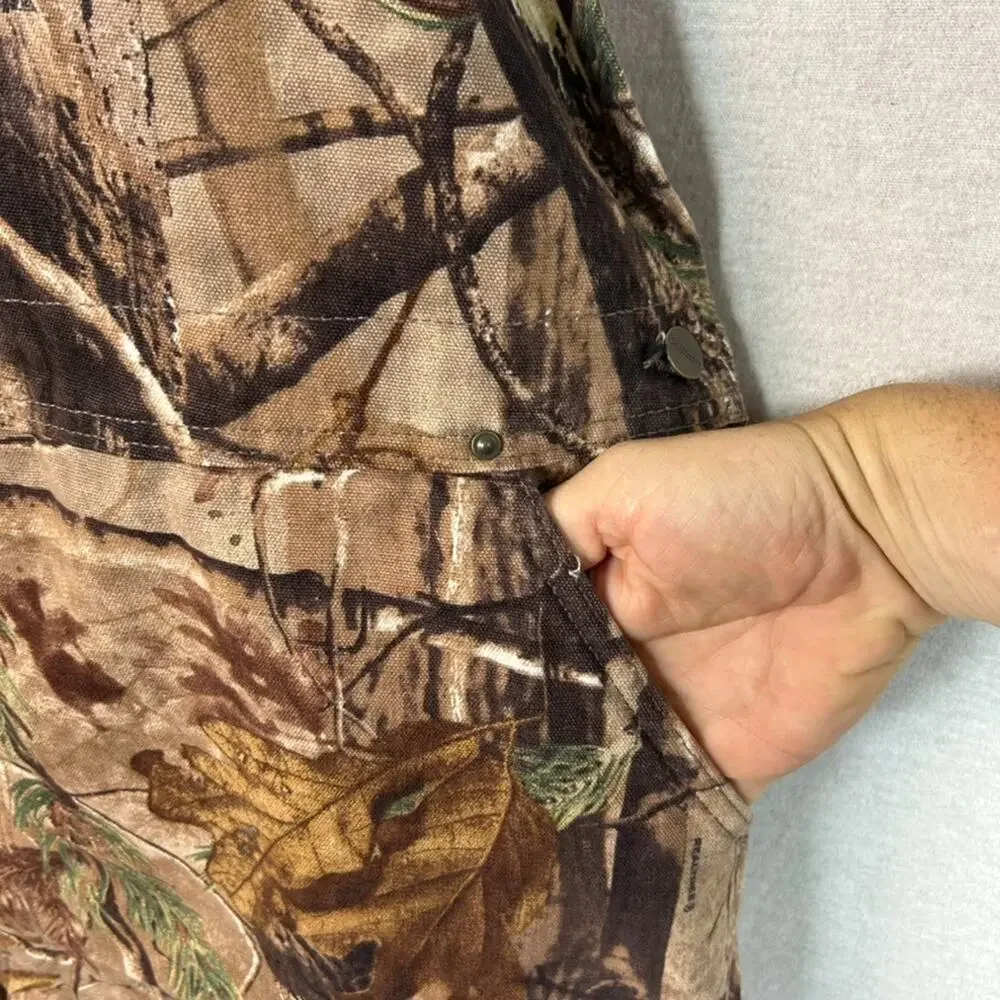 Carhartt Adult Dungarees RealTree Camo Overall Bibbs 50 x 32 Lined Double‎ Knee